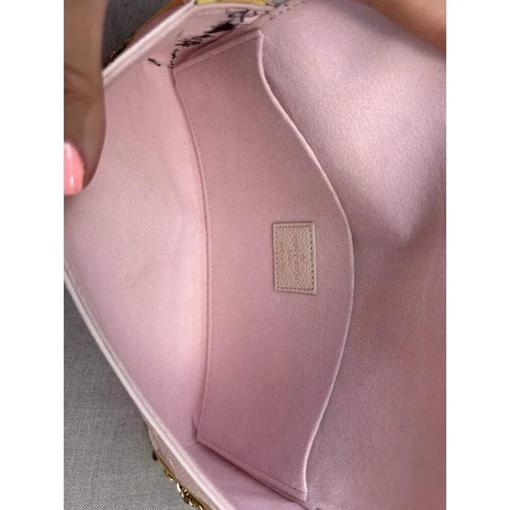 Authentic Limited ed. LOUIS VUITTON Felicie Pochette Empreinte multicolor